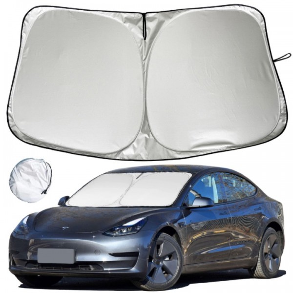 YIDEEAUTO Tesla Model 3 Windshield Sunshade, 240T ...