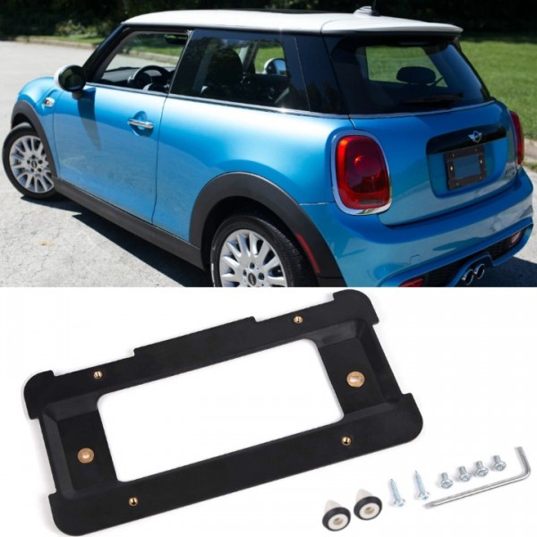 YIDEEAUTO Rear License Plate Holder Base Mount Bracket Compatible with BMW 1/2/3/4/5/6 Series X1 X3 X4 X5 X6 Z4, Replacement for 51187160607 511882380615 Tag Frame Holder Trunk Mount Adapter