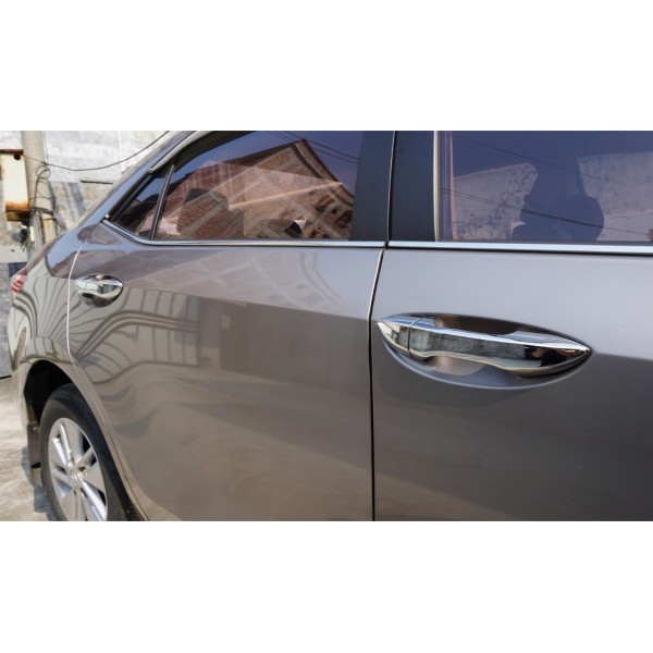 YIDEEAUTO Chrome 4 Door Handle Cover for 2014 2015 Toyota Corolla without Passenger Keyhole