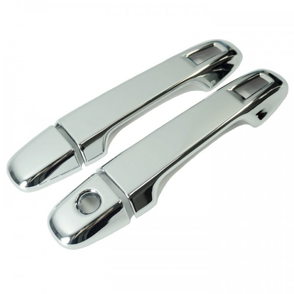 YIDEEAUTO Chrome 2 Door Handle Cover for 2017-2023 Toyota C-HR W/O Passenger Side Keyhole With Smart Keyhole