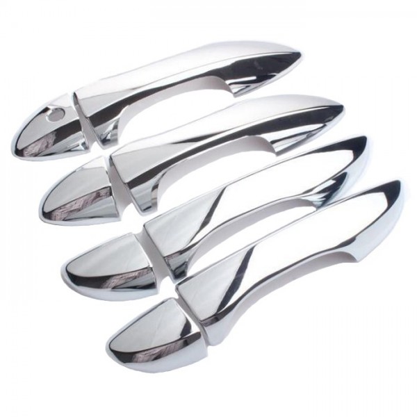 YIDEEAUTO Chrome 4 Door Handle Cover for 2014 2015 Toyota Corolla without Passenger Keyhole