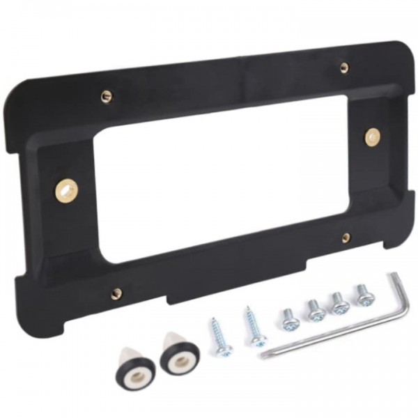YIDEEAUTO Rear License Plate Holder Base Mount Bracket Compatible with BMW 1/2/3/4/5/6 Series X1 X3 X4 X5 X6 Z4, Replacement for 51187160607 511882380615 Tag Frame Holder Trunk Mount Adapter