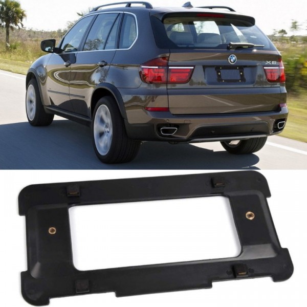 YIDEEAUTO Rear License Plate Holder Base Mount Bracket Compatible with BMW 1/2/3/4/5/6 Series X1 X3 X4 X5 X6 Z4, Replacement for 51187160607 511882380615 Tag Frame Holder Trunk Mount Adapter