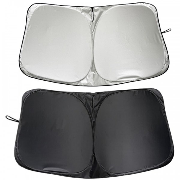 YIDEEAUTO Tesla Model 3 Windshield Sunshade, 240T Polyester for Front Tesla Model Y Window Sun Shade Cover Blocks UV Heat, Folding Sun Visor Protector Keeps Tesla Model 3/Y Cool 2016-2023