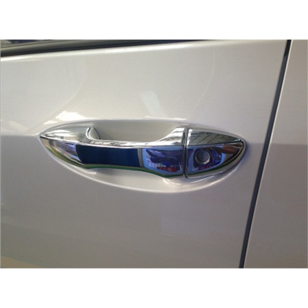 YIDEEAUTO Chrome 4 Door Handle Cover for 2014 2015 Toyota Corolla without Passenger Keyhole